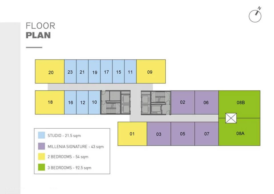 Floor Plan The Burj Alam Sutera